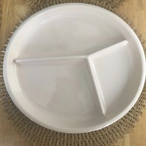1970s Franciscan DinnerWare 12 3/4”  Beige Divided Plate.